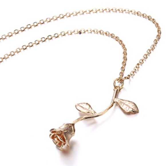 🎉HP 9/20🎉Single long stem Rose necklace, - Picture 4 of 4